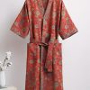 Double-layer Yarn Long Bathrobe