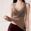 Three-pack Winter Women’S Lace Backless Quick-warming Thickened Thermal Vest Innerwear Tight-fitting Base Layer Thermal Underwear