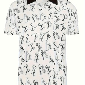 Men's Casual Short-sleeved T-shirts, Holiday Shirts, Golf Shirts, Casual Button- Shirts, Men's Short-sleeved
