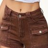 New Style, Summer, Trendy, Women’s, Denim Stretch, Fashionable, Multi Pocket, Denim Shorts, Women’S Pants