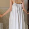 Women’s Nightdresses Pajamas Loungewear Solid Color Cotton Sexy Pajamas Comfortable