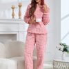 A New Style Of Flannel Warm Home Wear for Women In Autumn And Winter, A Cute Animal Ear Hooded Long-sleeved Long-pants Two-piece Casual And Comfortable Pajama Set