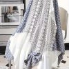 Chic Skirt Light Blue Floral Skirt, Chic Mid-Length Irregular A-Frame Design | Contrast Lace Detail – Versatile All-Season Fashion Accessory