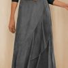 Elegant Asymmetrical 1pc Polyester Midi Skirt for Women – A-Line Solid Color Woven Weave All-Season Fashion